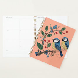 Agenda Quilling Effect Blue Tit Bird on A Vine