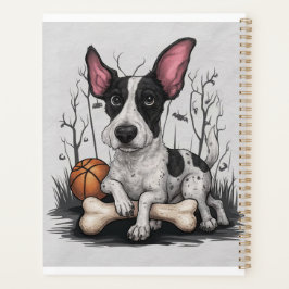 Agenda Quirky Halloween Pup: Cachorro com Basquete