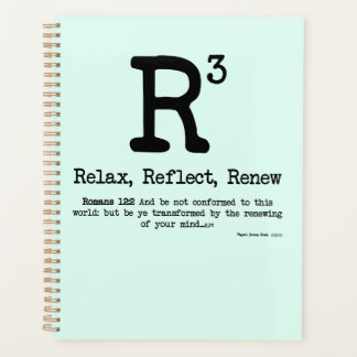 Agenda R3: Relaxe, Reflita, Renove
