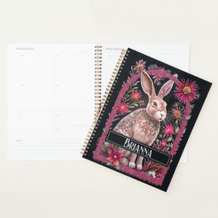 Agenda Rabbit de flor selvagem