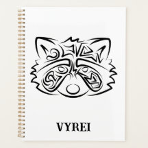 Racconon Tribal Negro e Branco