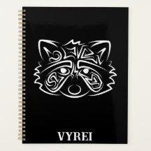 Racconon Tribal Negro e Branco