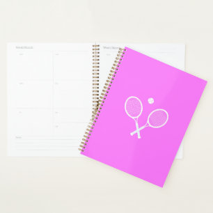 Agenda Rackets de tênis e Festa de Bola Rosa