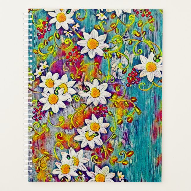 Agenda Rainbow Daisy Planner (Frente)