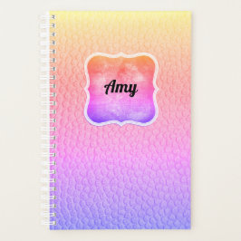 Agenda Rainbow Faux Leather Parece Moderno Planner