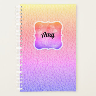 Agenda Rainbow Faux Leather Parece Moderno Planner