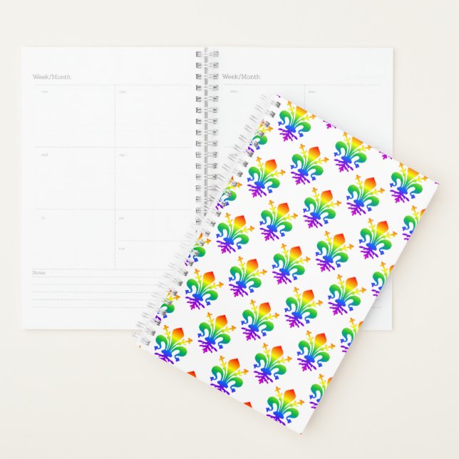 Agenda Rainbow Fleur-de-lis (Exibição)