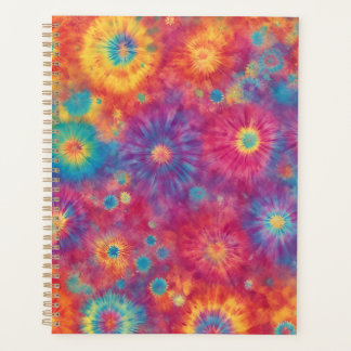 Agenda Rainbow Tie Dye Planner Design