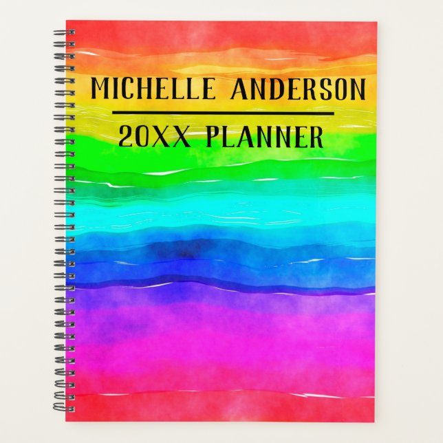 Agenda Rainbow Watercolor (Frente)