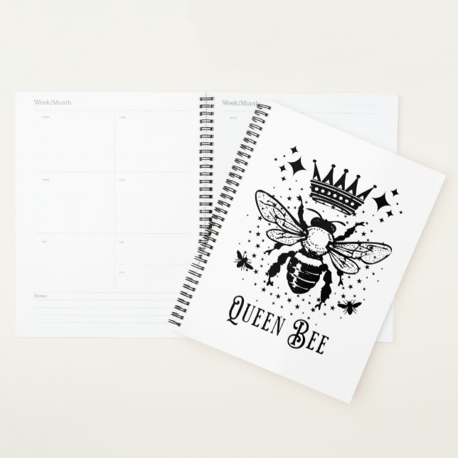 Agenda Rainha Abelha – Emblema Tarot Místico (Exibição)