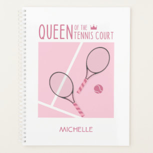 Agenda Rainha Da Corte De Tênis, Rosa Midinha Personaliz