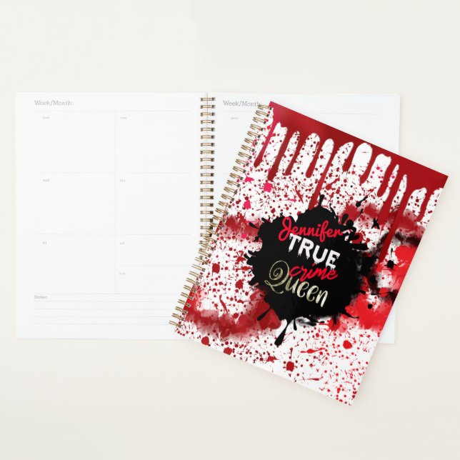 Agenda Rainha do Crime Real Personalizada (Exibição)