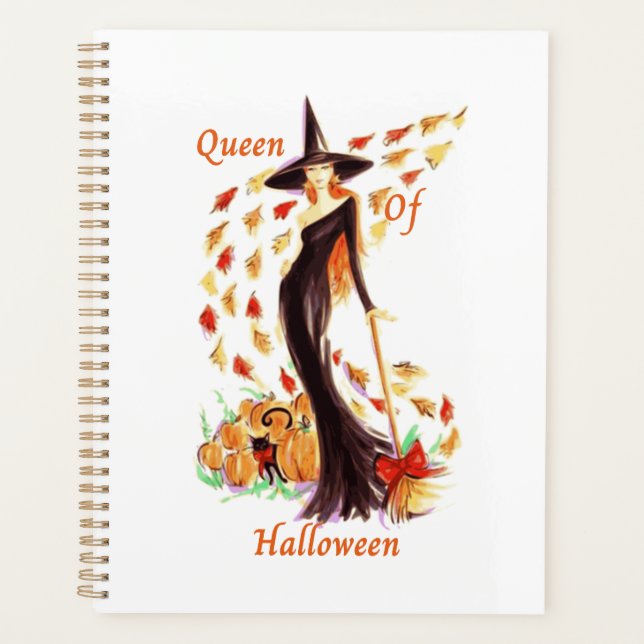 Agenda Rainha do Planador de Halloween (Frente)
