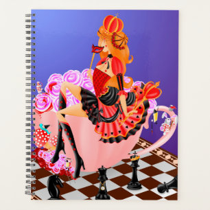 Agenda Rainha dos corações na terra maravilhosa do teacup