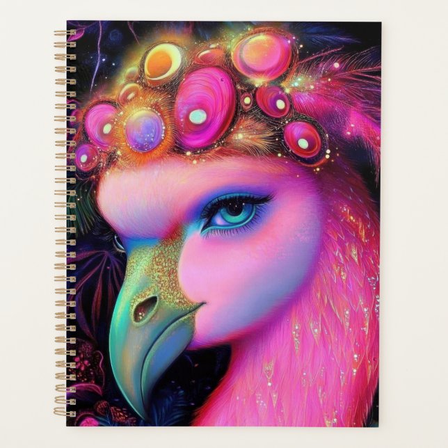 Agenda Rainha Flamingo Cósmica (Frente)