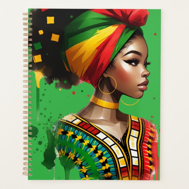 Agenda Rainha negra melanina irmã magia da pele marrom (Frente)