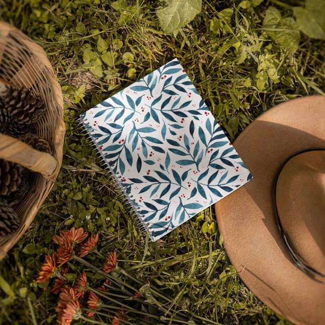 Agenda Ramais bonito de aquarelas - turquesa e vermelho (Criador carregado)