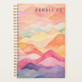 Agenda Ramble On Watercolor Planner