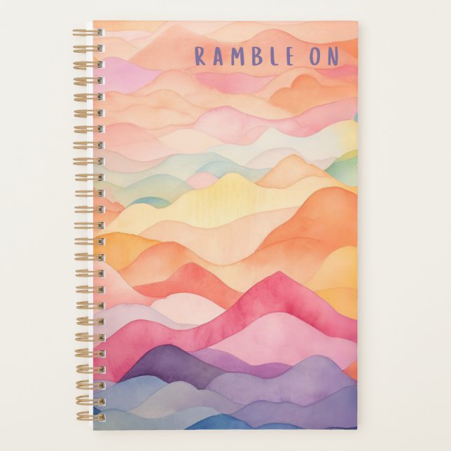 Agenda Ramble On Watercolor Planner (Frente)