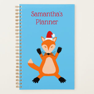 Agenda Rapariga de Natal Bonito Personalizada