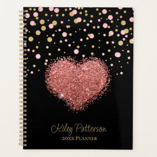 Agenda Rapariga Menina Rosa Sparkle Heart