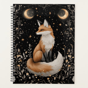 Agenda Raposa Celestial Mística e Flores