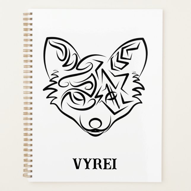 Agenda Raposa Tribal Negra (Frente)