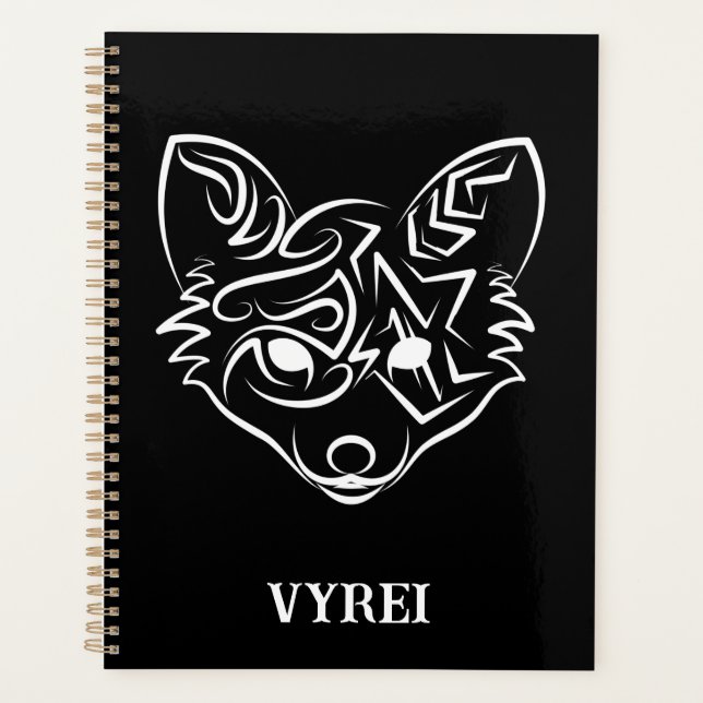 Agenda Raposa Tribal Negra (Frente)