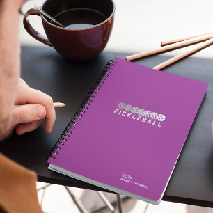 Agenda Raspberry Purple Pickleball Semanal Pessoal