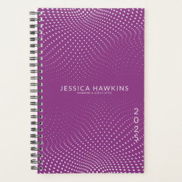 Agenda Raspberry Purple Pop Dots por Semana