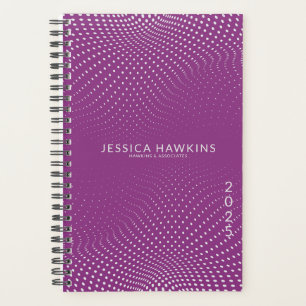 Agenda Raspberry Purple Pop Dots por Semana