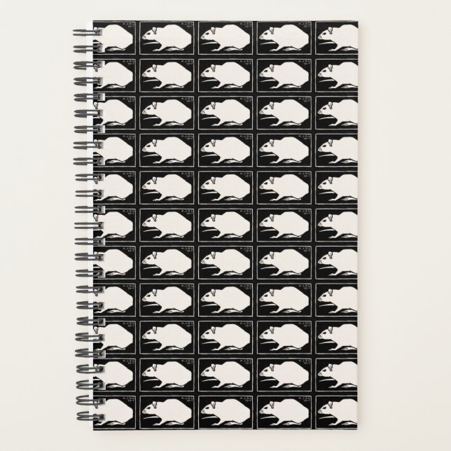 Agenda Rato preto e branco de Julie de Graag 2022 (Frente)