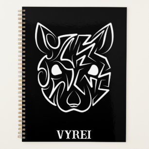 Agenda Rato Tribal Negro e Branco