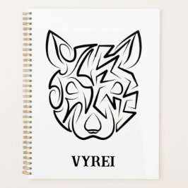 Agenda Rato Tribal Negro e Branco