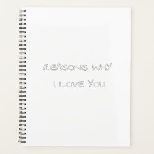 Agenda Razões Porque Te Amo Notebook