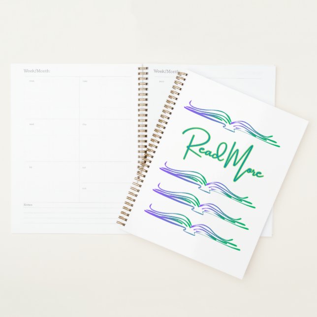 Agenda Read More in Green and Blue (Exibição)