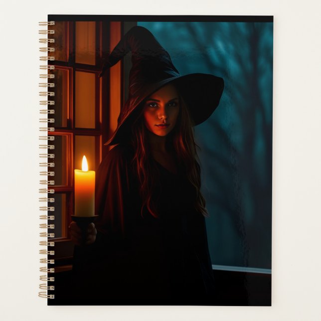 Agenda Realistic Dark Witch Planner | Halloween Gothic (Frente)