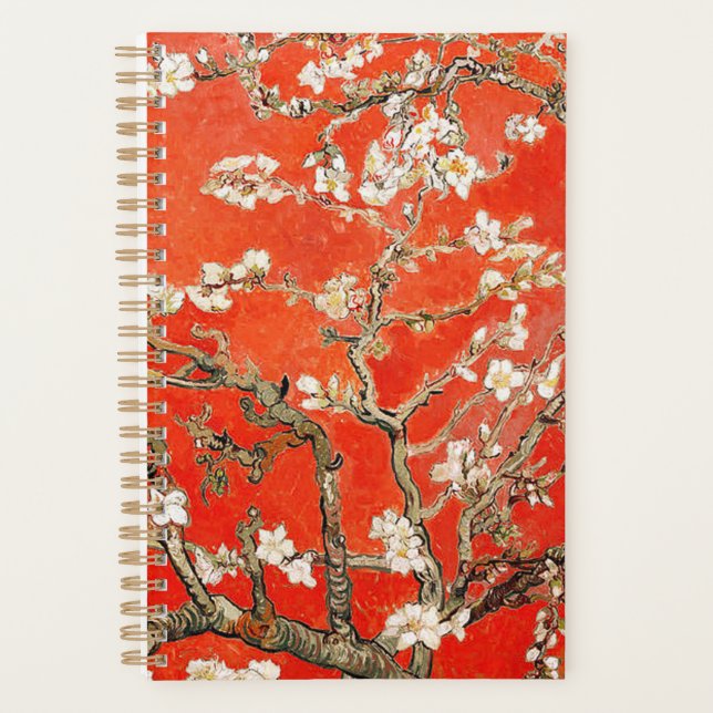 Agenda Red Almond Blossoms Vincent Van Gogh (Frente)