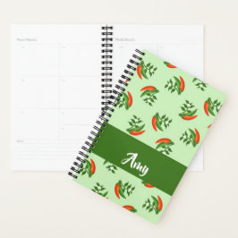 Agenda Red and green chili peppers pattern