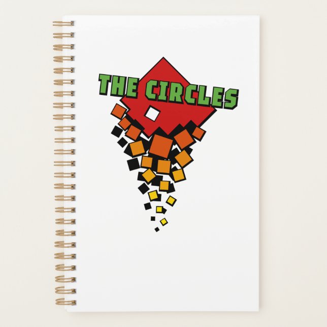 Agenda Red and Yellow Squares with Green the Circles Text (Frente)