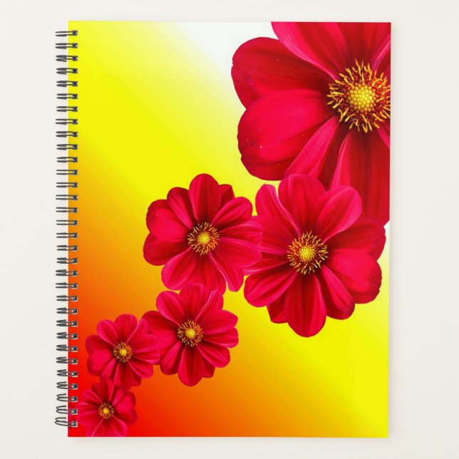 Agenda Red Dahlia Flower (Frente)
