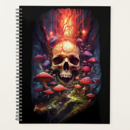 Agenda Red Ether Mushroom Skull