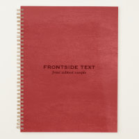 Red Faux Leather Vintage Avery Binder Noteboo