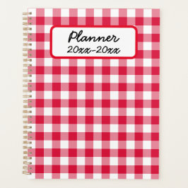 Agenda Red Gingham