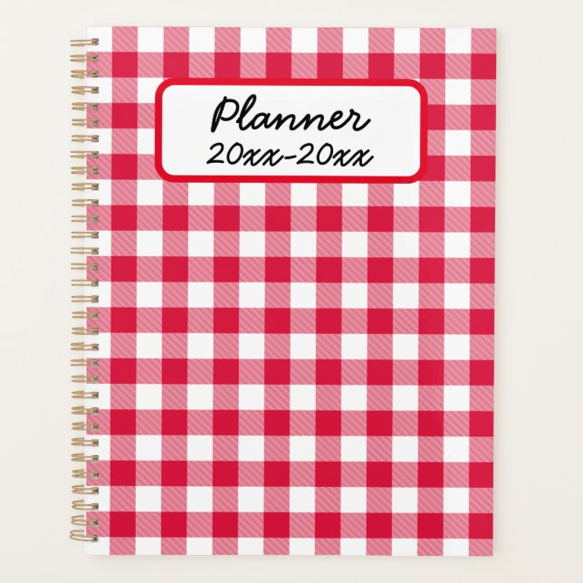 Agenda Red Gingham (Frente)