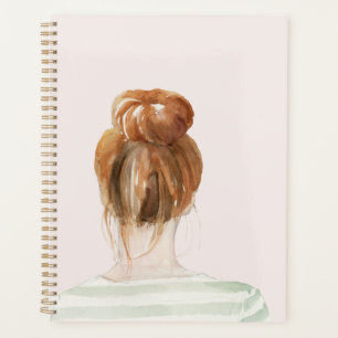 Agenda Red Hair Top Knot