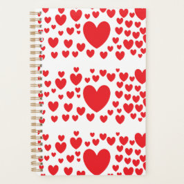 Agenda Red Hearts Planner