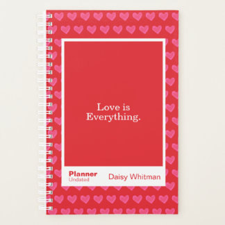 Agenda Red & Pink Hearts Block Quote | Fully Customizable