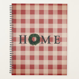 Agenda Red Xadrez HOME Script Gingham Country