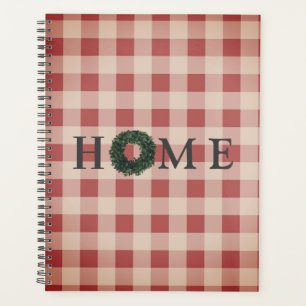 Agenda Red Xadrez HOME Script Gingham Country